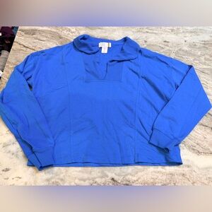 C&C California Royal Blue Crewneck Sweatshirt Soft Cotton Blend Classic Small